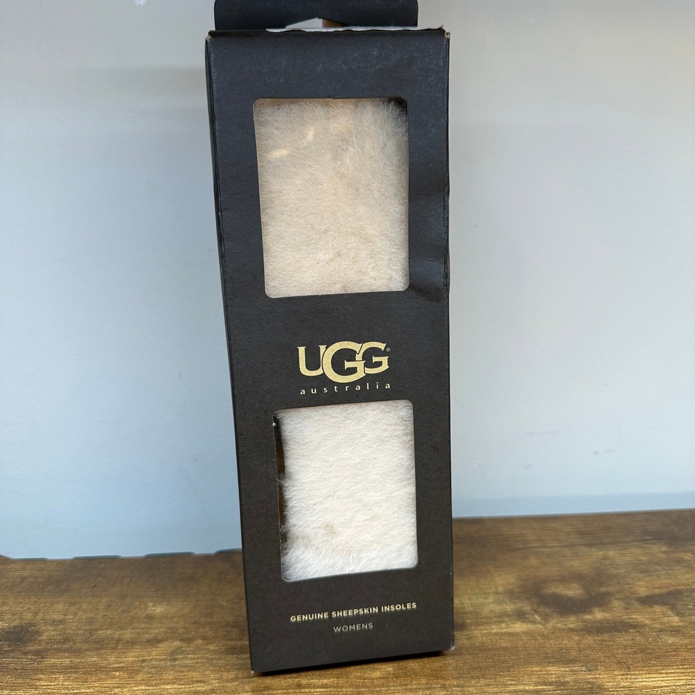 UGG Australia Womens Genuine Sheepskin Insoles White Size 8 Replacement Inserts